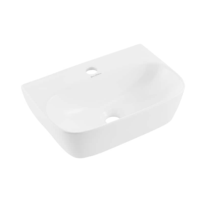 Angers Wall Hung Sink - 16.55" x 11.6" 4.9" - 16.55" x 11.6" 4.9" - White