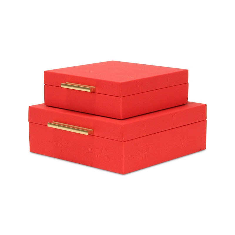 Lusan Black Vinyl Decorative Box Set