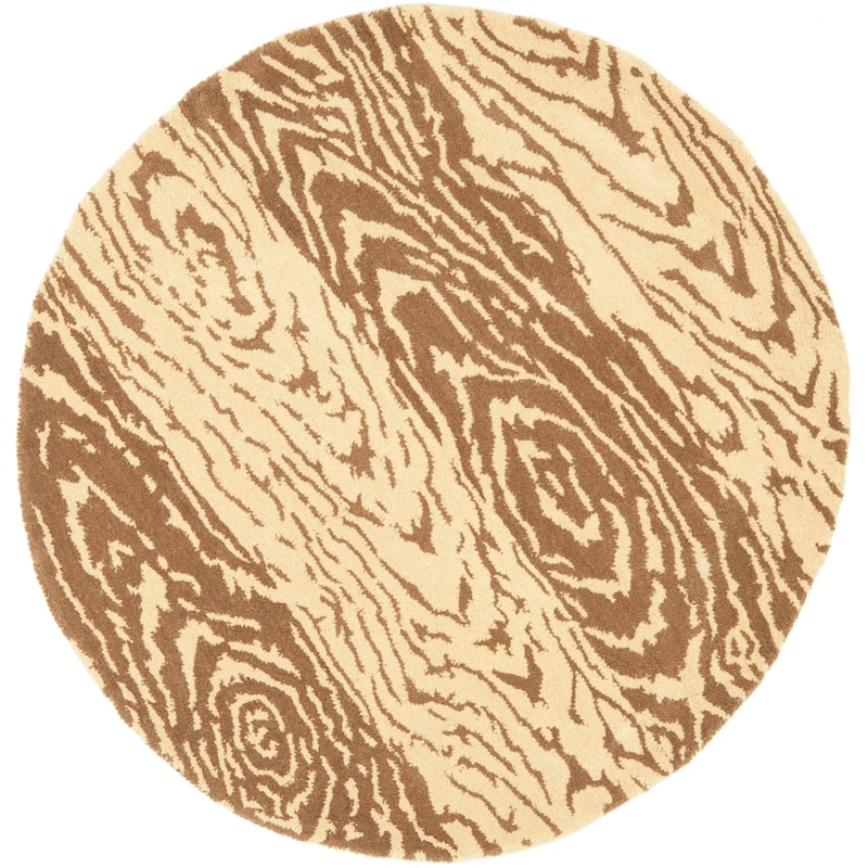 Martha Stewart by SAFAVIEH Handmade Layered Faux Bois Wool Rug