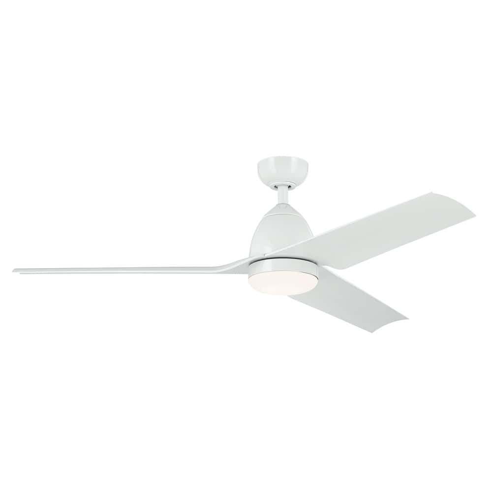 Kichler Lighting Fit 54 in. Integrated LED Outdoor Downrod Mount Ceiling Fan