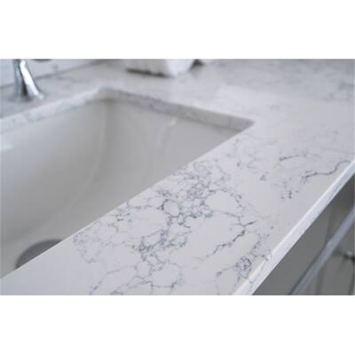 Montary 31"x 22" bathroom stone vanity top with ceramic sink