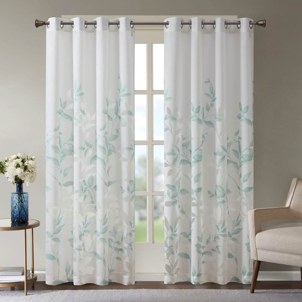 Burnout Printed Curtain Panel
