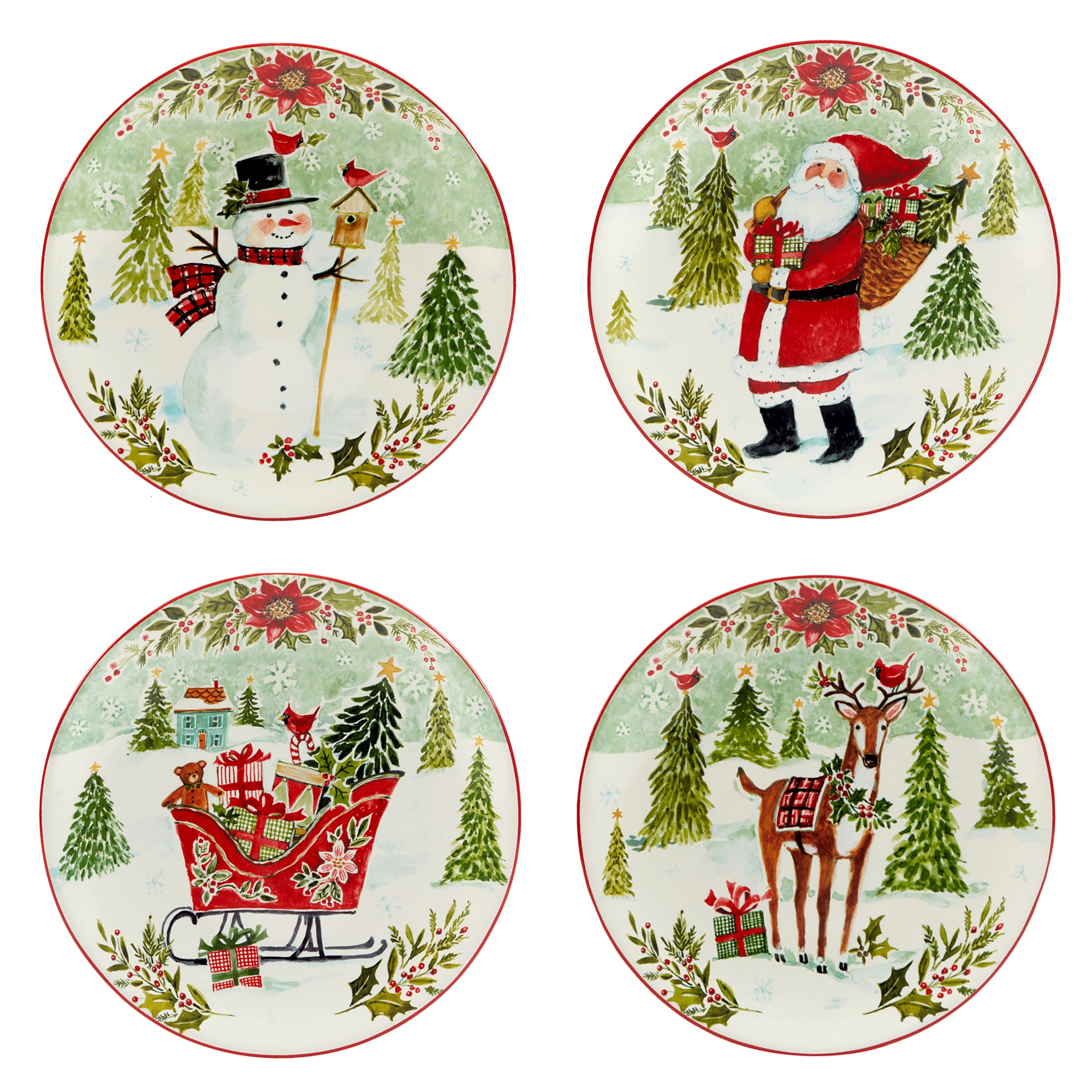 Christmas salad plate online