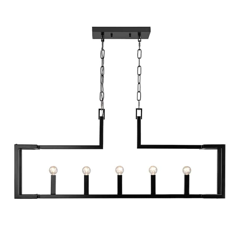 Kinsington 5-Light Linear Pendant - Matte Black