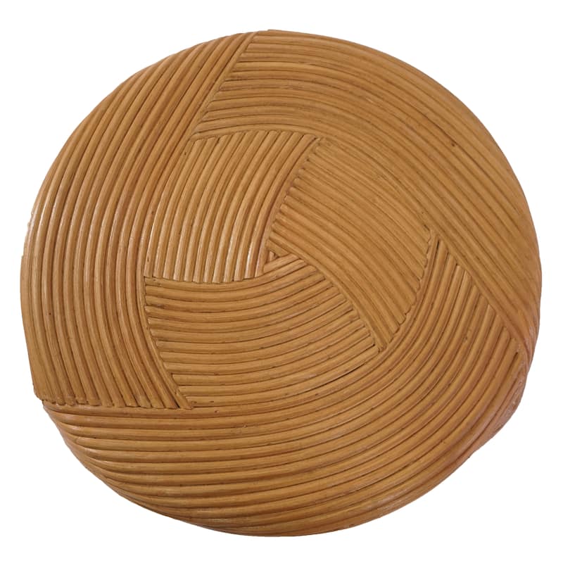 SAFAVIEH Couture Tyleigh Round Rattan Accent Table - 17"W x 17"D x 21"H