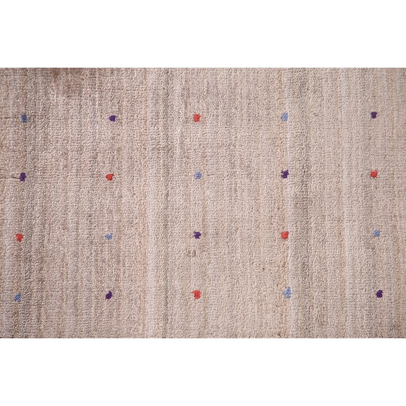 Gabbeh Oriental Area Rug Handmade Tribal Bedroom Silk Carpet - 7'9"x 9'7"