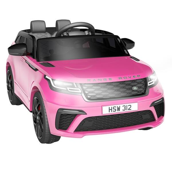 slide 2 of 28, Ride On Cars for Kid 4-8, 12V Licensed Land Rover Ride Electric Car Pink