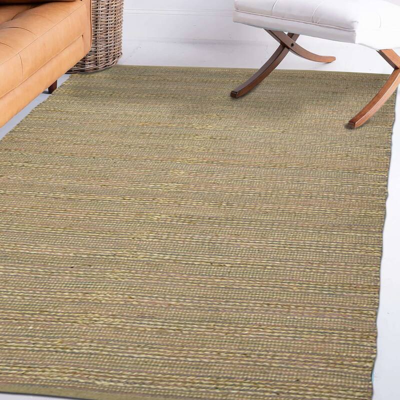 Saratoga All-natural Jute/Cotton Flatweave Area Rug - 2' x 3' - Pink