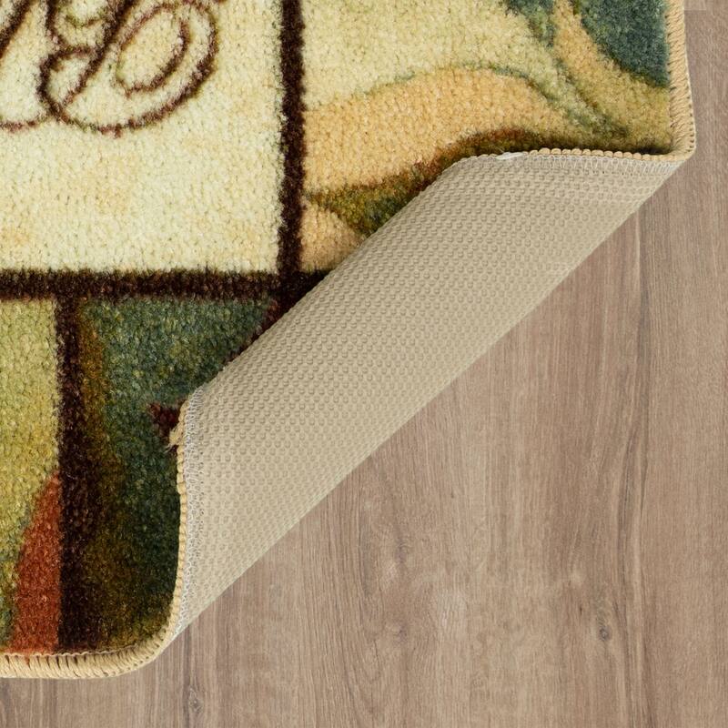 Mohawk Home 'Bless this Home' Brown/ Cream Kitchen Mat