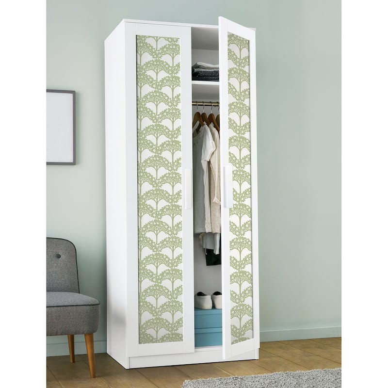 NuWallpaper Green Finley Peel and Stick Wallpaper