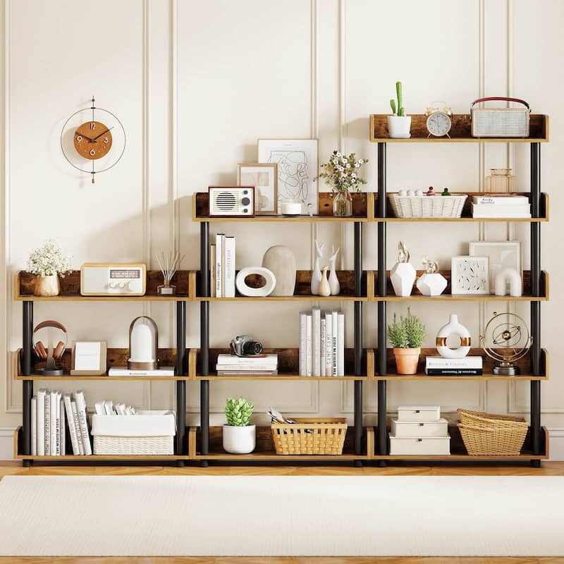 Costway 1/2 PCS 4-Tier Bookshelf with Anti-Tipping Kit Industrial - See Details