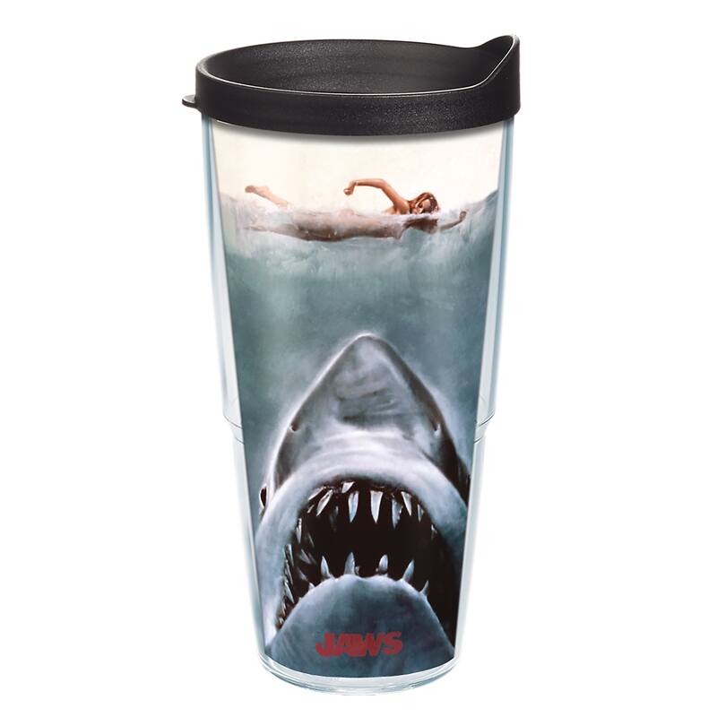 Tervis Universal Jaws Made in USA Double Walled Insulated Travel Tumbler, Classic - 24oz