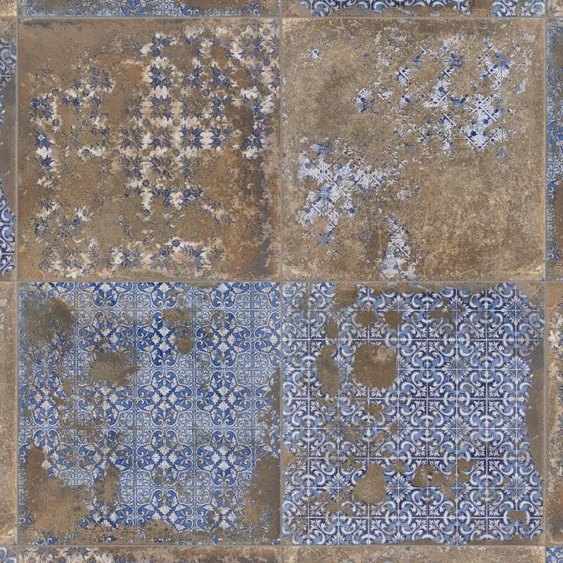 Merola Tile Antigua Deco Terra 13" x 13" Porcelain Floor and Wall Tile