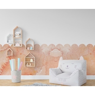 Scalloped Wall Decal, Scallop Decals, Boho Wall Decor Decal, Boho Nursery