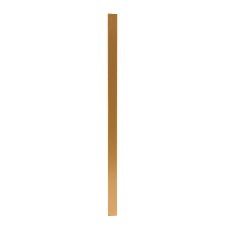 Floating Mirror with Wood Frame, Gold