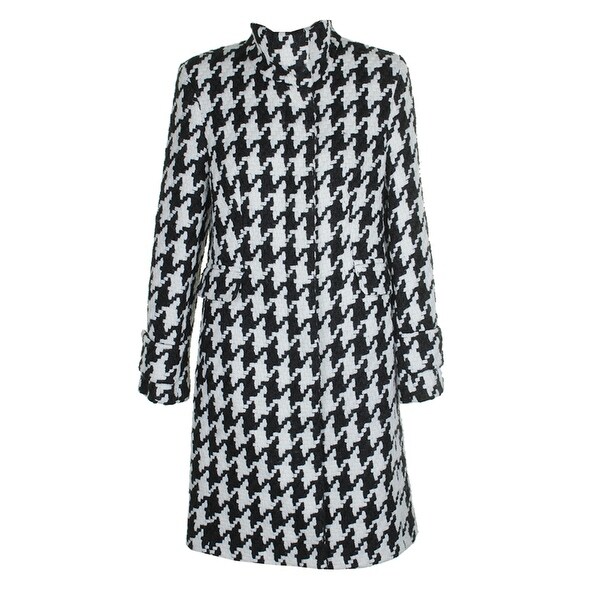 calvin klein houndstooth coat