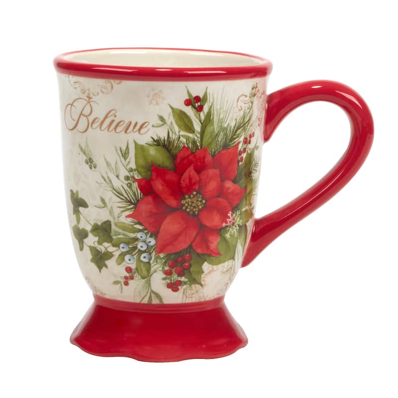 Certified International Winter's Medley 16 oz. Mugs, Set of 4