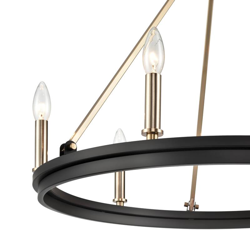 Millennium Lighting 9506 Carruth 6 Light 25" Wide Taper Candle Style