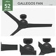 preview thumbnail 6 of 22, Hunter 52" Gallegos Outdoor Ceiling Fan and Wall Control, Damp-Rated