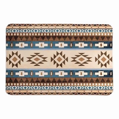 Laural Home Sedona Canyon Brown Memory Foam Rug