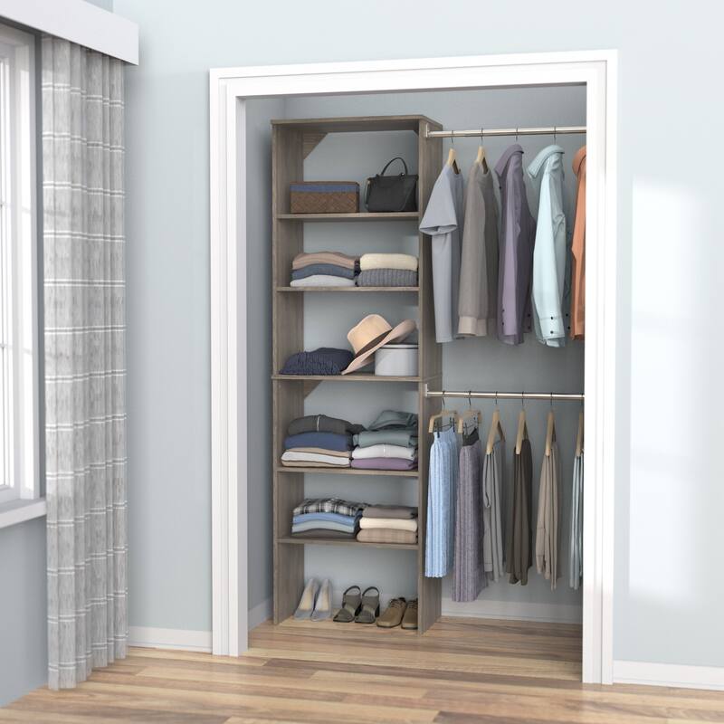 ClosetMaid SuiteSymphony 25-inch Wide Starter Tower Closet Organizer ...