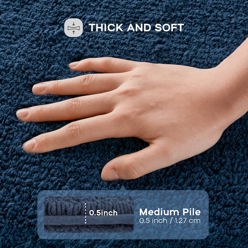 Madison Park Signature Splendor 100-percent Cotton Tufted 3000 GSM Reversible Bath Rug