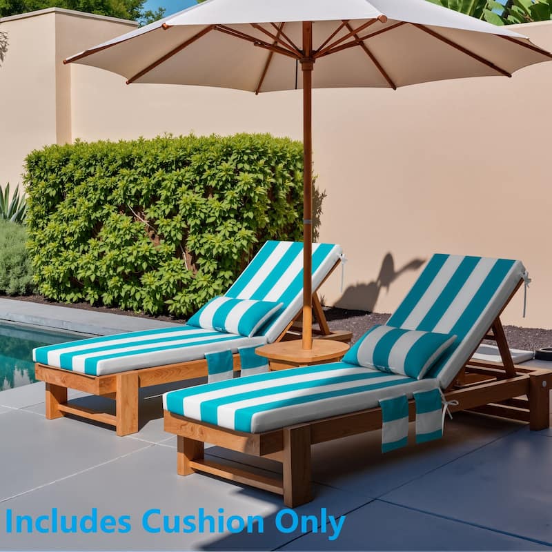 Outdoor Lounge Chair Cushions Patio Chaise Lounge Chair Seat Cushion with Pillow