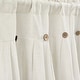 preview thumbnail 37 of 40, Lush Decor Linen Button Window Curtain Valance