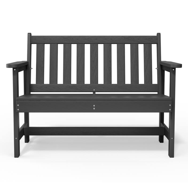 Outdoor 2-Person Garden Bench 42.92-in W x 35.83-in H