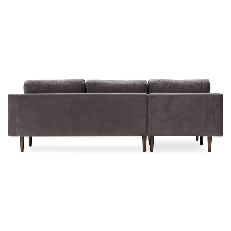 Poly and Bark Napa Fabric Left Sectional Sofa