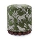 preview thumbnail 9 of 17, Dex Leopard Pattern Jacquard Upholstered Round Ottoman