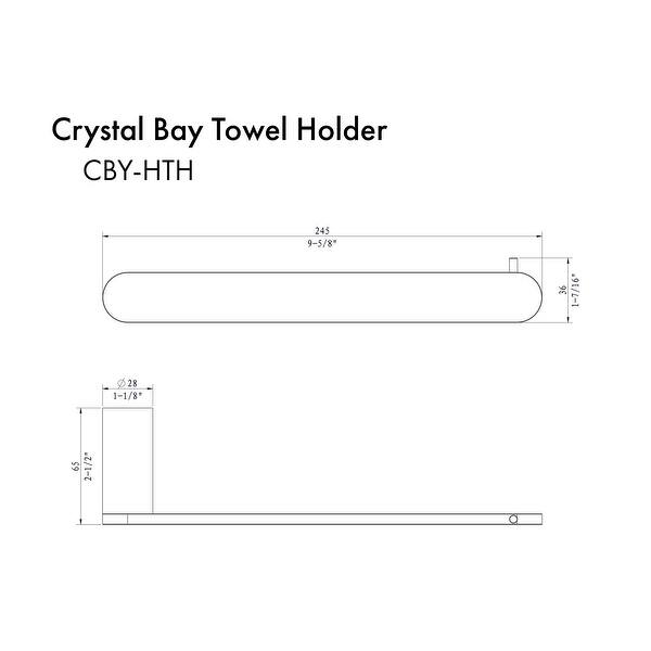 ZLINE Crystal Bay Towel Holder Bed Bath & Beyond 32828302