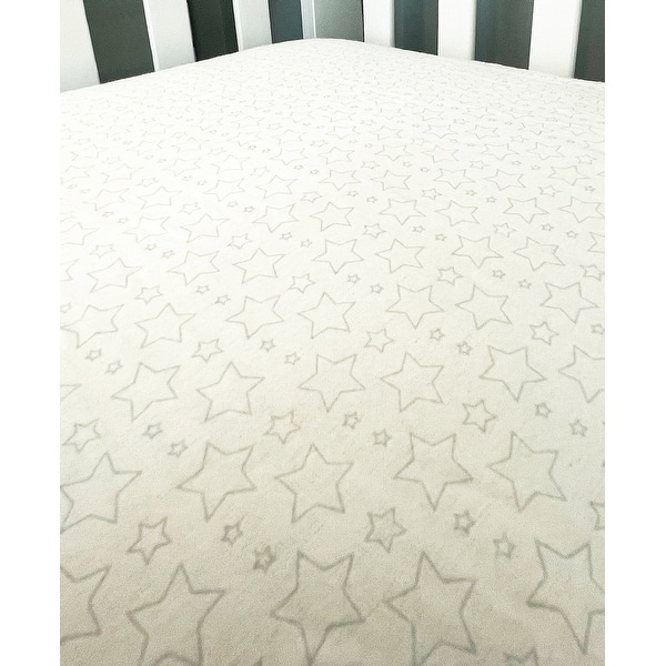 Baby Star Flannel Crib Sheet N/A Bed Bath & Beyond 33748221