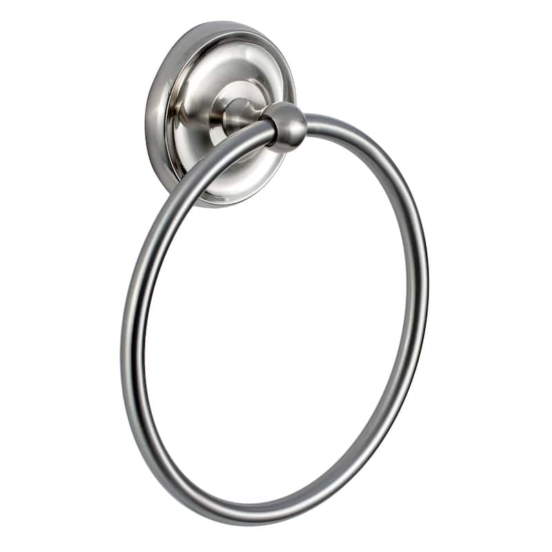 Sure-Loc PD-TR1 Pinedale 6-5/16" Wall Mounted Towel Ring - Satin Nickel