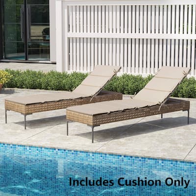 Outdoor Patio Chaise Lounge Cushion Lounger Cushion