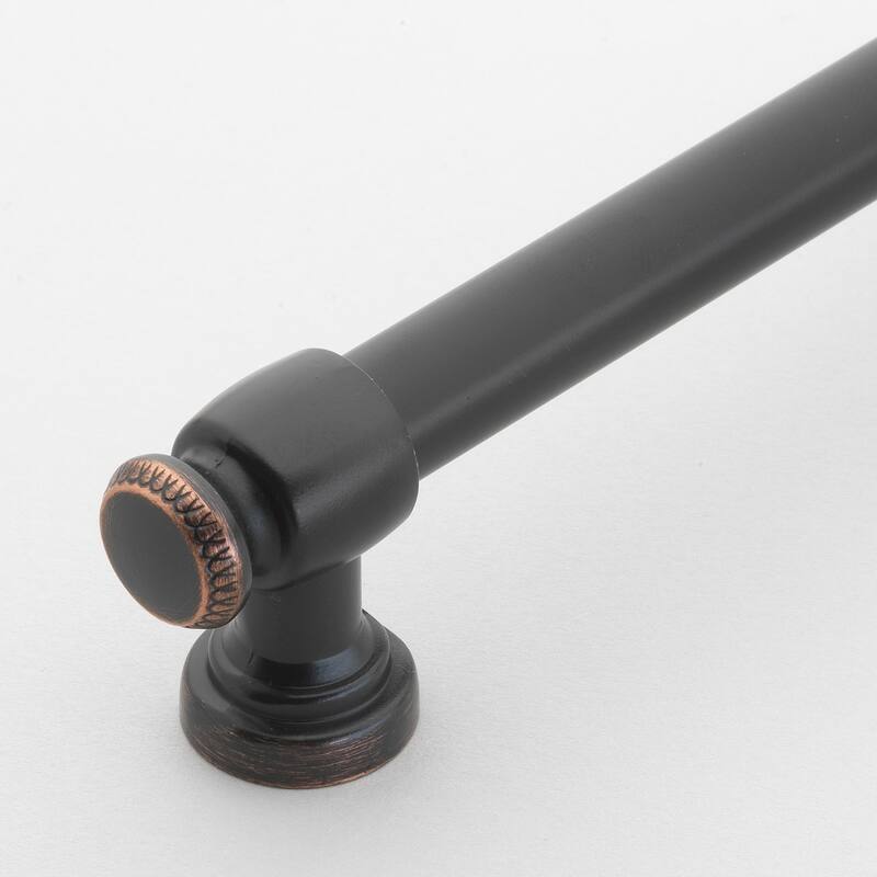 GlideRite 5-Pack 5 in. CC Classic Oil Rubbed Bronze Euro Bar Pulls - Oil Rubbed Bronze