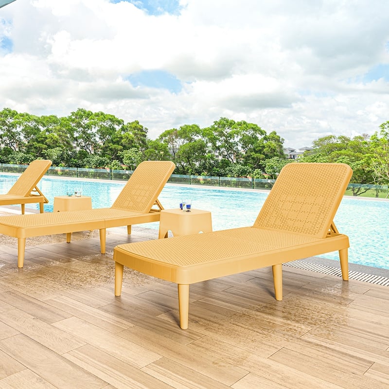 Mahina Resin Outdoor Chaise Lounge Chair by Havenside Home