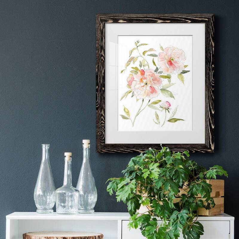 Sketchbook Cottage Rose II-Premium Framed Print - Ready to Hang