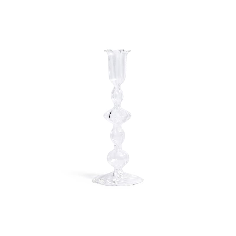 Marais Blown Glass Taper Candle Holders, Set of 4 - A-6.25"