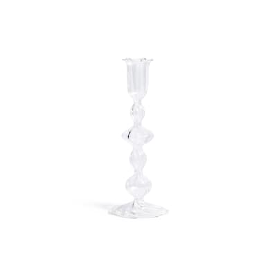 Marais Blown Glass Taper Candle Holders, Set of 4