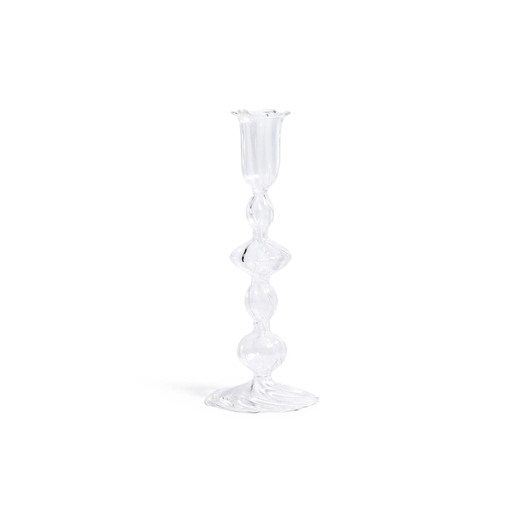 Marais Blown Glass Taper Candle Holders, Set of 4