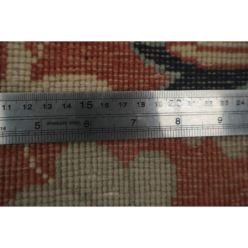 Hand Knotted Oriental 100% Wool Carpet Traditional Floral Beige & Ivories Ziegler Area Rug - 19' 2'' X 9' 7''