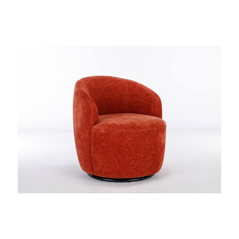 Fabric Swivel Accent Barrel Chair