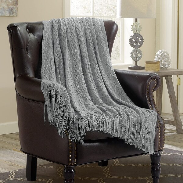 Gray throw clearance blanket for sofa