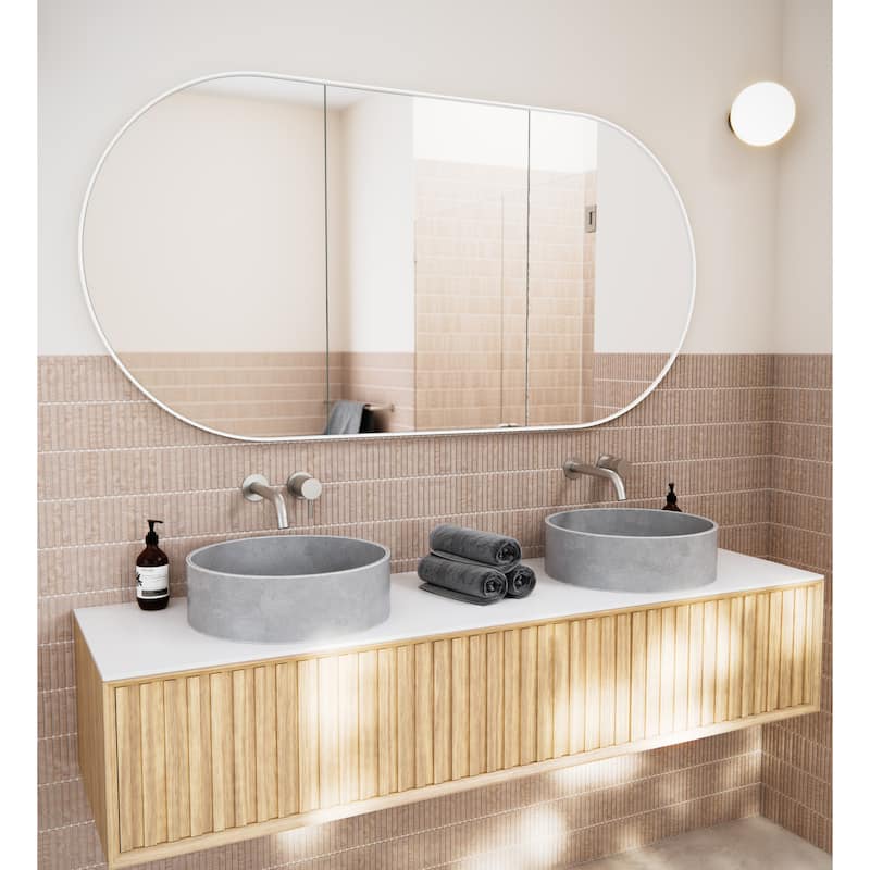 Stainless Steel Pill Medicine Cabinet - White