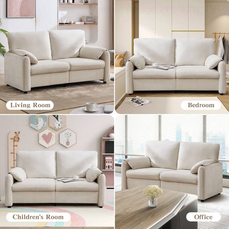 Comfortable Down-Filled Sofa for Living Room and Bedroom, Enhancing Home Style