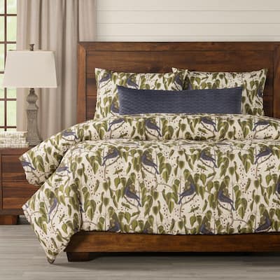Smithsonian Bluebirds In Paradise Duvet Set
