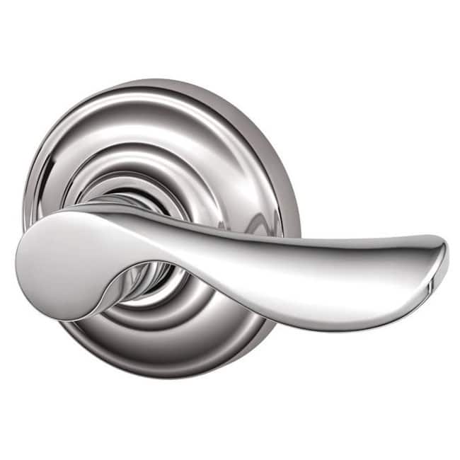 Schlage Champagne Right Handed Non-Turning One-Sided Dummy Door Lever