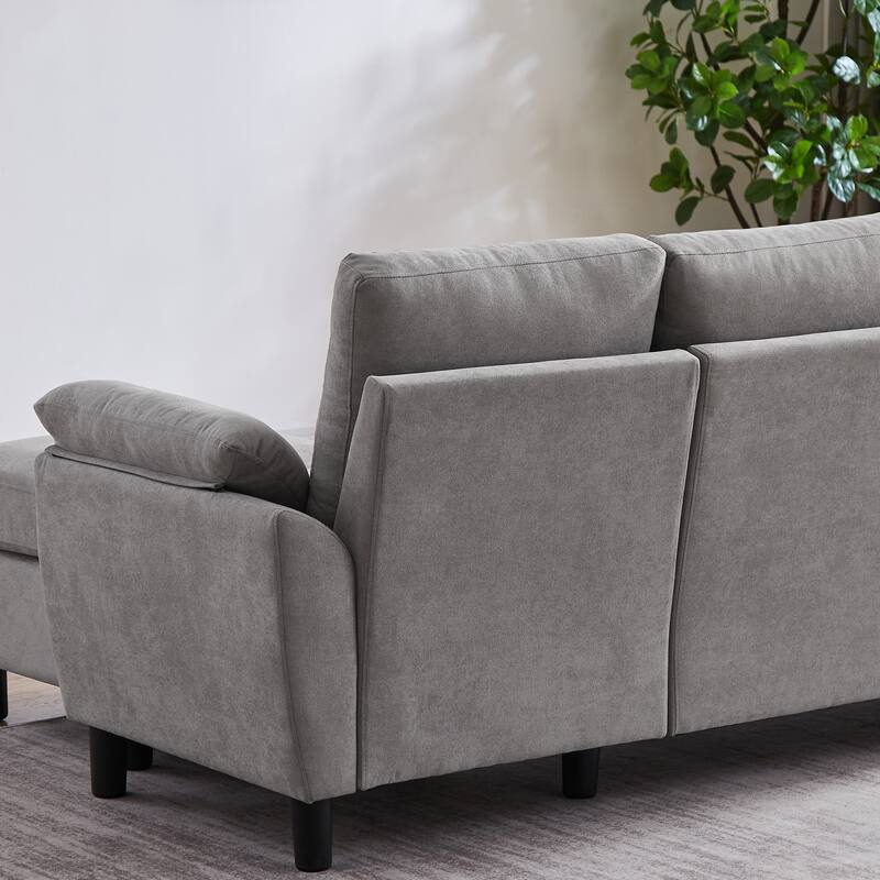 Walraime Sofa Couch Upholstered L Shape Sectional Sofas Sets for Living Room