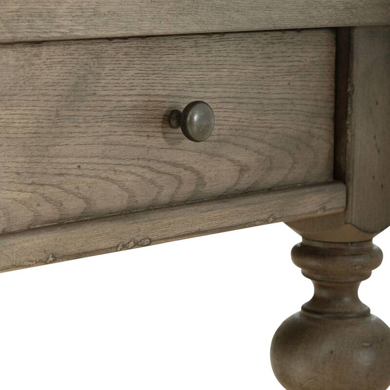 Americana Farmhouse Dusty Taupe Drawer End Table